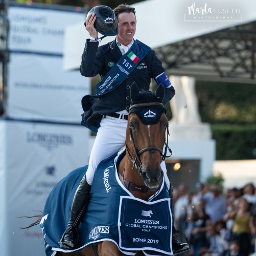 Ben Maher on Explosion won the 2019 Longines Global Champions Tour of Rome